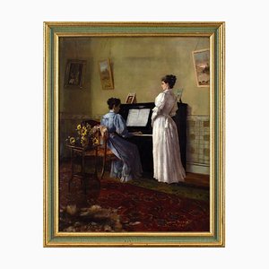 Louise Parker, The Recital, 1890s, Oil on Canvas