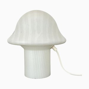 Original Glass Mushroom Zebrano Desk Light No2 attributed to Peill & Putzler, Germany, 1970s