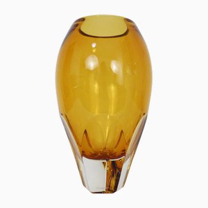 Waterford Orange Crystal Vase, 1990s
