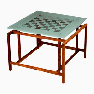 Mesa de ajedrez de palisandro de Henning Nørgaard para Komfort, años 60