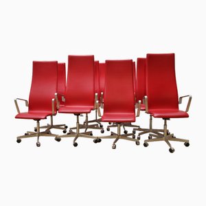 Sedie Oxford di Arne Jacobsen per Fritz Hansen, set di 8