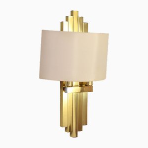 Hollywood Regency Brass Wall Sconce from Lumica BD, 1970