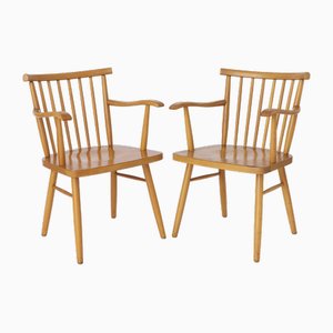 Vintage German Chairs from Lübke, 1950s, Set of 2