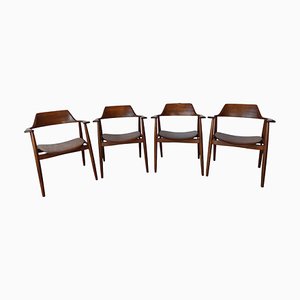 Stühle aus Teak von Wilkhahn, 1950er, 4er Set