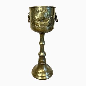 Antique Edwardian Dutch Brass Champagne Bucket, 1900