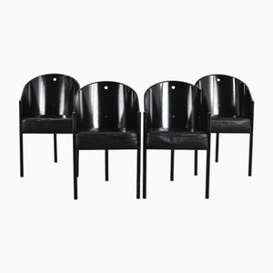 Poltrone Costes vintage di Philippe Starck per Driade, anni '80, set di 4