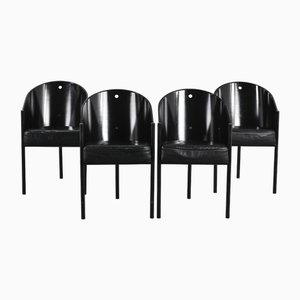 Vintage Costes Sessel von Philippe Starck für Driade, 1980er, 4er Set