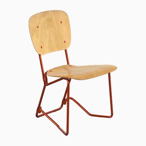 Model Alu-Flex Folding Chairs by Armin Wirth, 1965, Set of 4