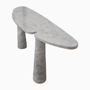 Italian Marble Console Table in the style of Angelo Mangiarotti