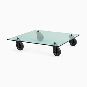 Clear Glass Coffee Table by Gae Aulenti for Fontana Arte