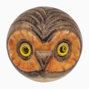 Alabaster Paperweight Owl, 1970s