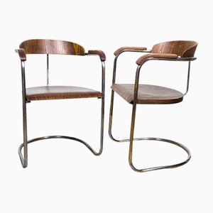 SS 33 Armchairs by Hans and Wassily Luckhardt for Hynek Gottwald, 1930s, Set of 2