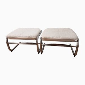 Set Fußhocker im Bauhaus-Stil, 1970er