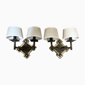 Wall Lights in Resin from Line Vautrin, France, 1960s, Set of 2