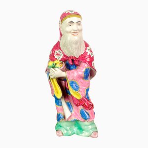 Chinesische Shou Lao Statuette Gott der Langlebigkeit, 1890er