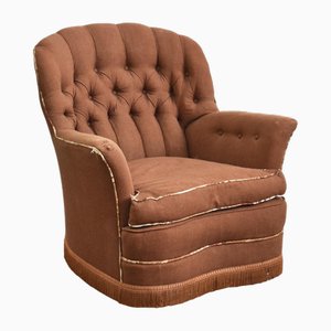 Fauteuil à Dossier Bouton, 1940s