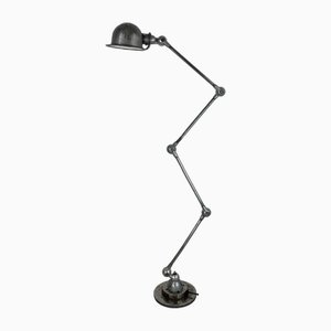 Vintage Stripped and Polished 4 Arm Jielde Floor Lamp by Jean-Louis Domecq, 1950s