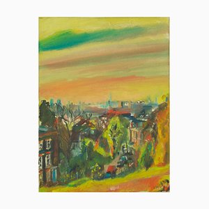 Vincent Milne, London Suburb, Late 20th Century, Oil Painting