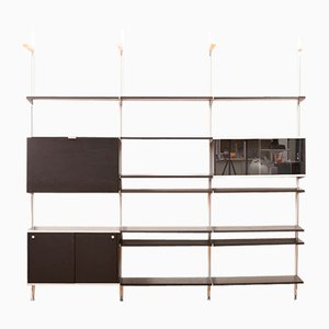 CSS 4 Shelf System in Aluminum and Wood by George Nelson for Herman Miller, 1957