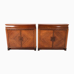 Art Deco Cabinets by Napoleon Le Grand for T Modelhuis N. Legrand, 1920s, Set of 2