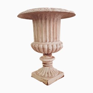 Neoclassical Style Cast Iron Medici Garden Urn, 1980s