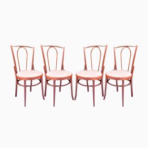 Beech Bentwood Chairs from Tatra, 1960s, Set of 4