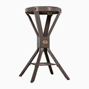 Grey Factory Stool from Evertaut, 1940s