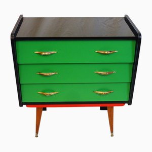 Green Chest of 3 Drawers