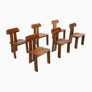 Sapporo Dining Chairs by Mario Marenco for Mobilgirgi, Italy, 1970s, Set of 6