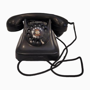 Vintage Telefono DANESE in Bakelite, Fabbrica KTAS Kjobenhavns Telefon Aktieselskab, anni ‘50