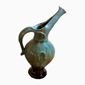 Spanische Mid-Century Keramikflasche