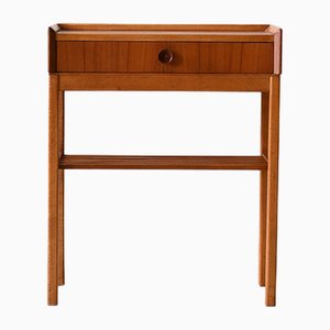 Table de Chevet Scandinave avec Bagues de Porte, 1960s