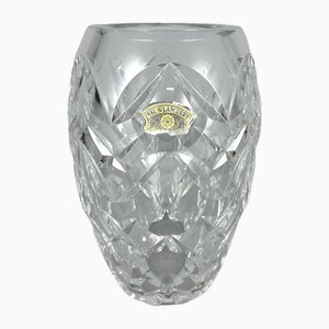 Jarrón vintage de cristal de Val St. Lambert, Bélgica, años 50