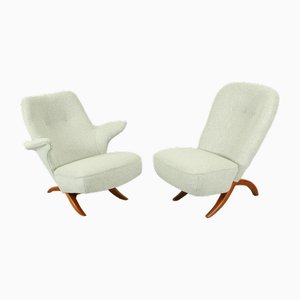 Set of Congo & Pinguin Lounge Chairs by Theo Ruth for Artifort, the Netherlands, 1957