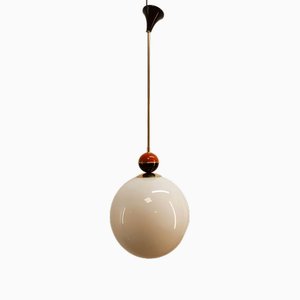White Sphere Ceiling Lamp