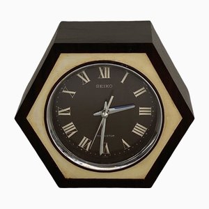 Horloge de Table Hexagone Art Déco Vintage de Seiko