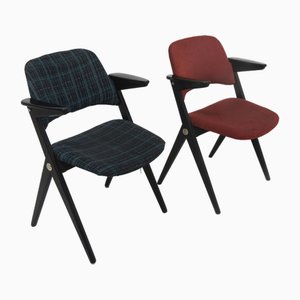 Skandinavische 562-026 Stühle von Bengt Ruda für Nordiska Kompaniet, Schweden, 1950er, 2er Set