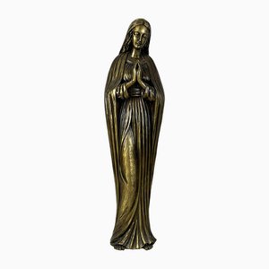 Madonna Skulptur, 1960er, Bronze