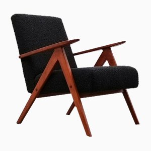 Fauteuil Mid-Century Modèle B 310 en Boucle Noire, 1960s