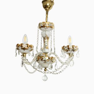 Vintage Bohemia Crystal Chandelier, 1980s