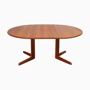 Vintage Extendable Oval Dining Table in Teak, 1977