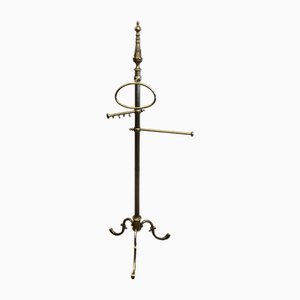 Neoclassical Style Brass Towel Rack, 1920s