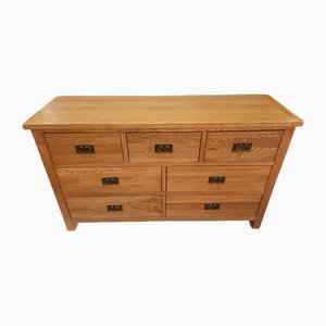 Vintage Oak Chest of Drawers, 1990s
