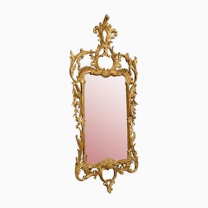 Large Chippendale Style Gilt Wood Mirror, 1890s