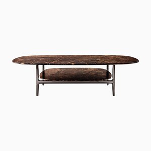 Table Basse Volage Ex-S en Marbre et Base en Aluminium par Philippe Starck pour Cassina