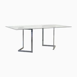 Mesa de comedor geométrica escultural