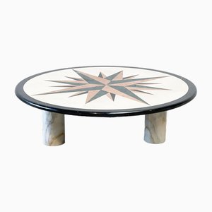 Tavolino da caffè postmoderno in marmo