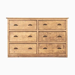 Large English Pine Chest of Drawers, 1890s