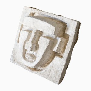 Artist's Studio Cube Face Plaster Sculpture, 1950