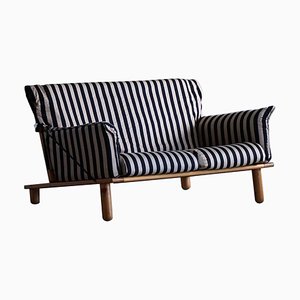 Gotland 2-Seater Sofa in Fabric and Pine by Tord Björklund for Ikea, 1980s